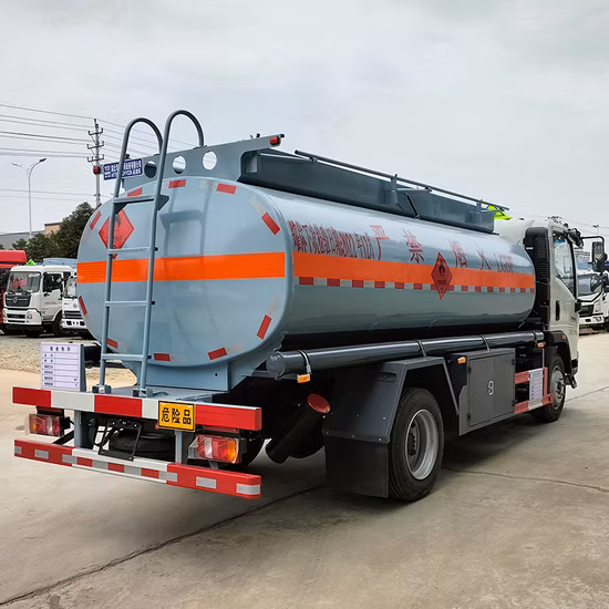 Preço razoável China DFAC Mini pequeno móvel 8000L combustível Bowser caminhão-tanque de óleo com dispensador de combustível para venda